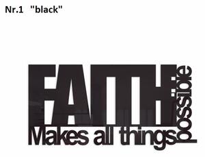 Nástenná dekorácia FAITH Čierna