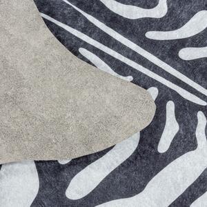 Ayyildiz koberce Kusový koberec Etosha 4111 black (tvar kožušiny) - 100x135 tvar kožešiny cm