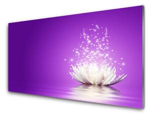 Obraz na skle Kvet lotosu 125x50cm