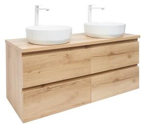 Kúpeľňová skrinka s umývadlom SAT B-Way 119x50x45 cm dub mat BWAY2120OAKDU2B