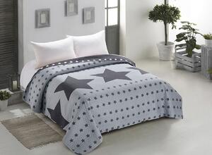 Luxusný prešívaný prehoz na posteľ s originálnym dizajnom Sivá