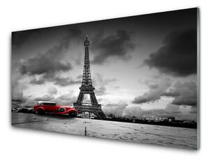 Nástenný panel  Eiffelova veža architektúra 100x50 cm