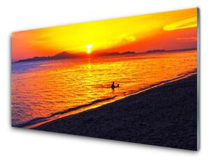 Obraz na skle More slnko pláž krajina 140x70 cm 2 Prívesky