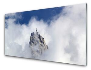 Obraz na skle Hora mraky príroda 120x60 cm 2 Prívesky