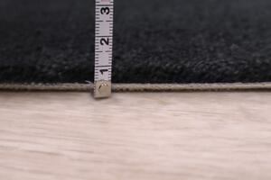 Lano - koberce a trávy Kusový koberec Nano Smart 800 čierny - 60x100 cm