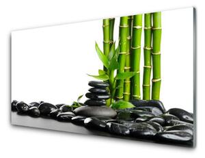 Obraz na skle Bambus kamene umenie 120x60 cm 4 Prívesky