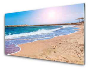 Obraz na skle Oceán pláž príroda 120x60 cm 2 Prívesky
