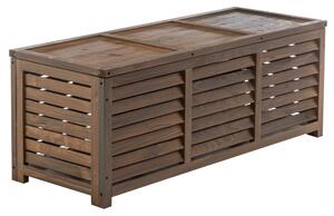 Záhradný úložný box, hnedá, LADAM