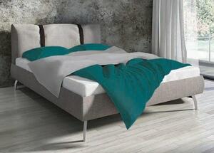 Bavlnené obojstranné posteľné obliečky tyrkysovozelenej farby Tyrkysová