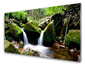 Nástenný panel  Vodopád skaly príroda 120x60 cm