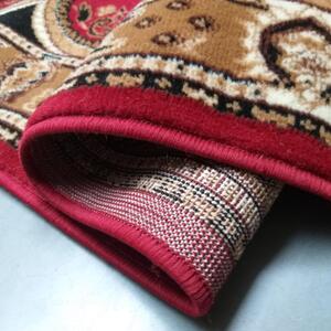 Oválny vintage koberec červenej farby Červená Šírka: 80 cm | Dĺžka: 150 cm