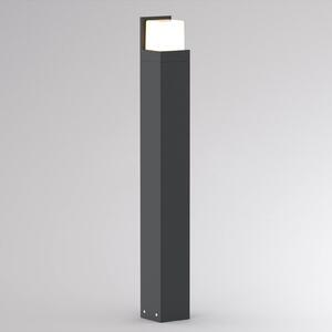 Chodníkové LED svetlo FYNN-C, výška 85 cm, antracitová, IP65,, Čierna, Hliník, Moderný, Osvetlenie príjazdovej cesty