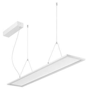 BRUMBERG LED závesné svietidlo Adara 119,5 cm, zapnutie/vypnutie, 2,, Biela / opálová, Pracovňa / Kancelária, Hliník, Závesné svietidlo