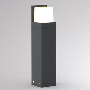 Chodníkové LED svetlo FYNN-C, výška 45 cm, antracitová farba, IP65,, Čierna, Hliník, Moderný, Osvetlenie príjazdovej cesty