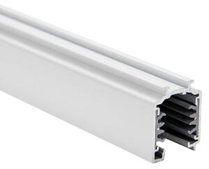 BRUMBERG 3-fázová napájacia lišta ONETRACK, biela, dĺžka 100 cm, Biela / opálová, Hliník, Koľajnicový systém