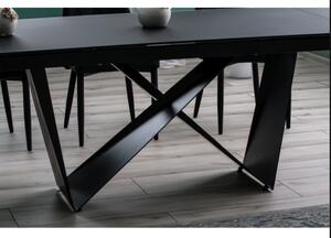Čierny jedálenský stôl CAVALLI 160(240)X90, rozkladací
