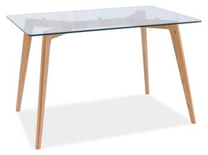 Sklenený jedálenský stôl OSLO 120x80
