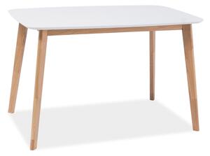 Biely jedálenský stôl MOSSO I 120X75
