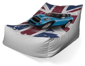 Sablio Sedací vak Lounge Mini sedan Britská vlajka - 120 x 100 x 80 cm