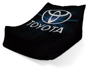 Sablio Sedací vak Lounge Toyota Blue Glow - 80 x 95 x 50 cm