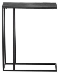 Čierny Odkladací stolík Maatje 60 × 50 × 32 cm WOOOD