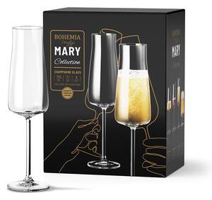 BOHEMIA PRESTIGE MARY POHÁR NA ŠAMPANSKÉ 210ML SADA 6KS