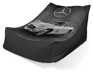 Sablio Sedací vak Lounge Mercedes-Benz 300 SL Sivé pozadie - 80 x 95 x 50 cm