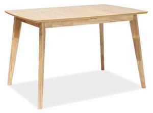 Jedálenský stôl s doskou v dekore dub BRANDO 120(160)x80, rozkladací