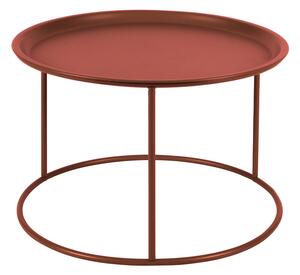 Červený Odkládací stolík Ivar – ∅ 56 cm ∅ 56 × 37,5 cm WOOOD