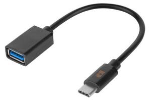 Kábel USB A 3.0 (zásuvka) - USB typ C OTG 17cm REBEL