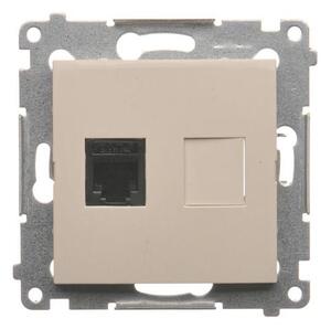 Tel. zásuvka Simon 54 premium RJ12 modul béžová
