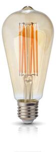 Žiarovka LED 7W, E27, 3000K, 230V retro LED filament