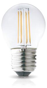 Žiarovka LED 4W, E27, 3000K, 230V, LED filament, globo