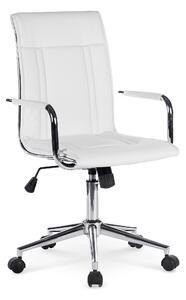 Biela kancelárska stolička BELLO 2 z Eko kože