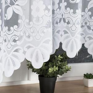 Biela žakarová záclona LUDVIKA 300x180 cm