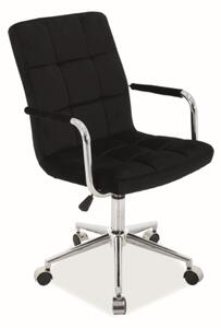 Čierna kancelárska stolička Q-022 VELVET