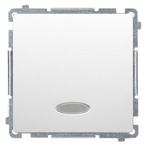 Vypínač Simon Basic č.6 LED podsv. bez piktogramu modul biely