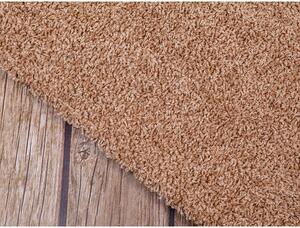 Kusový koberec SHAGGY WIKI - cappucino hnedý - 200x200 cm