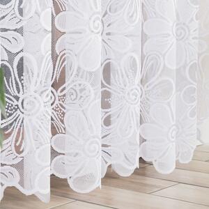 Biela žakarová záclona PATRYCJA 300x250 cm