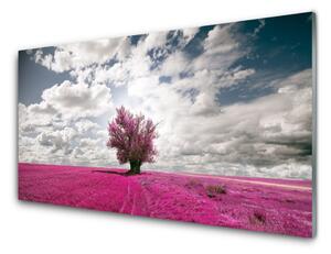 Obraz na akrylátovom skle Strom pole príroda 120x60 cm 2 Prívesky