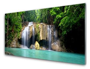 Nástenný panel  Vodopád strom príroda 100x50 cm