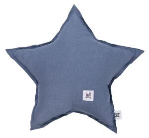 Bellamy Ľanový dekoračný vankúšik STAR NAVY BLUE