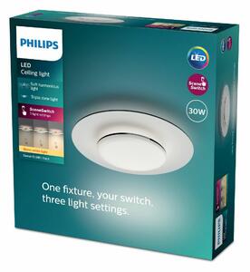 Philips 8720169195196 stropné LED svietidlo Garnet, čierna, 1x 30 W 3100lm 2700K IP20
