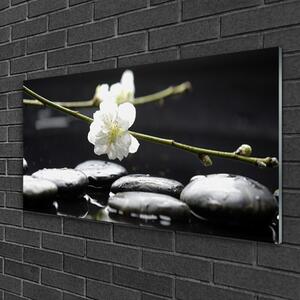 Obraz na skle Kvet kamene umenie 120x60 cm 4 Prívesky