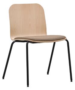 RIM - Stolička LAMBDA WOOD LA 4012.090 s čalúneným sedadlom