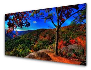 Nástenný panel  Hora les príroda 125x50 cm