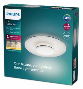 Philips 8720169195271 stropné LED svietidlo Garnet, čierna, 1x 40 W 4200lm 2700K IP20