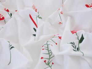 Bavlnená obliečka na vankúš Renforcé 70 × 90 cm – Vlčie maky bielé