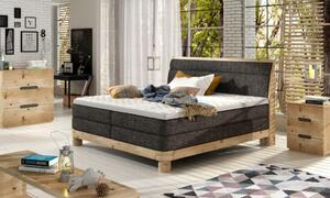 WERSAL Boxspring posteľ massiv wood DONNA 180x200 - výber poťahu zo vzorkovníka