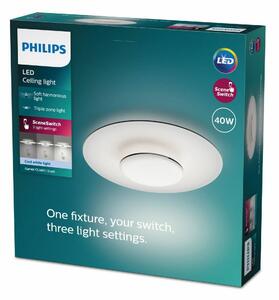 Philips 8720169195318 stropné LED svietidlo Garnet, čierna, 1x 40 W 4400lm 4000K IP20